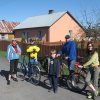 No i niedzielny poranek - ruszamy naprzeciw grupie cyklistów jadących z Sandomierza